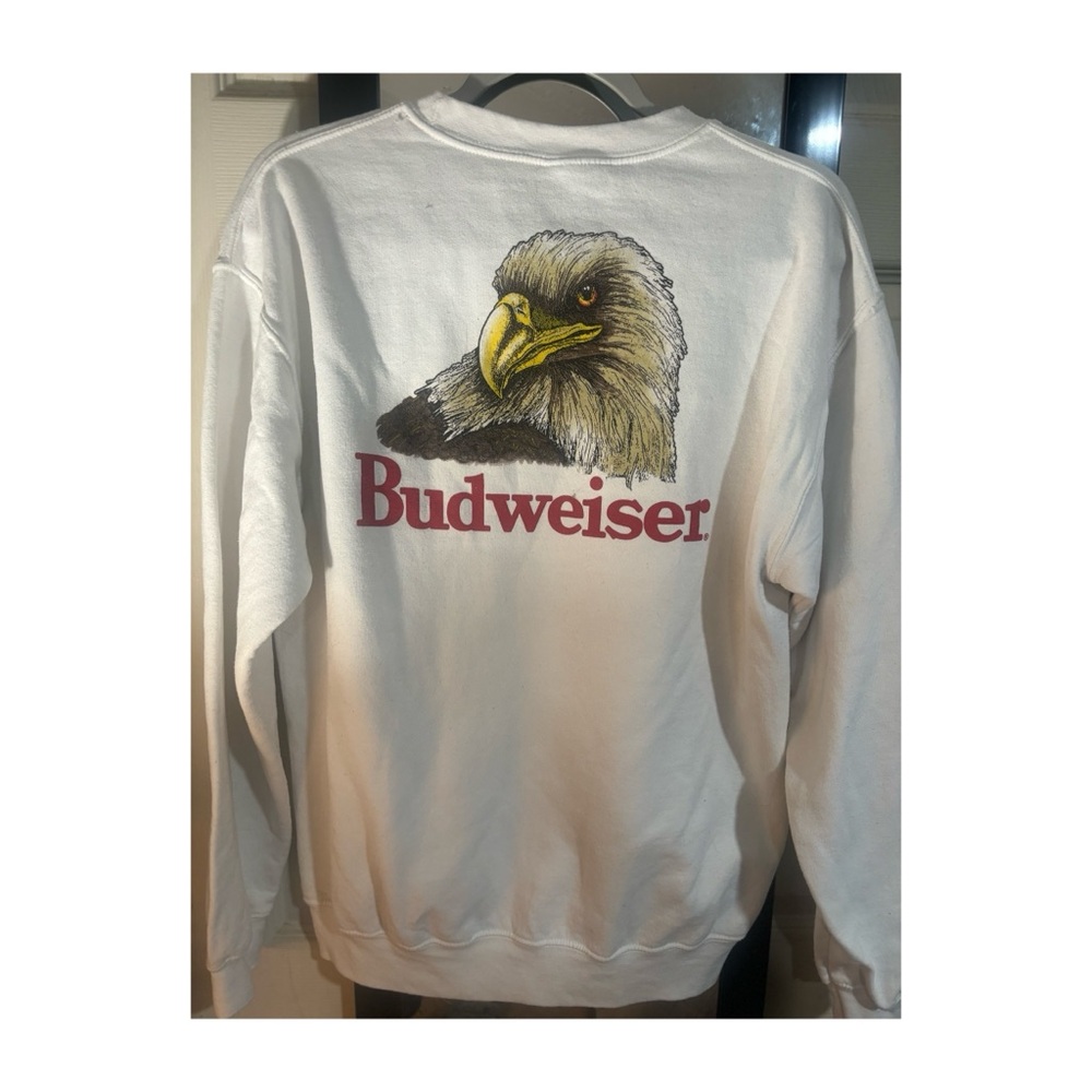 White Brew city Budweiser Crewneck Sweater